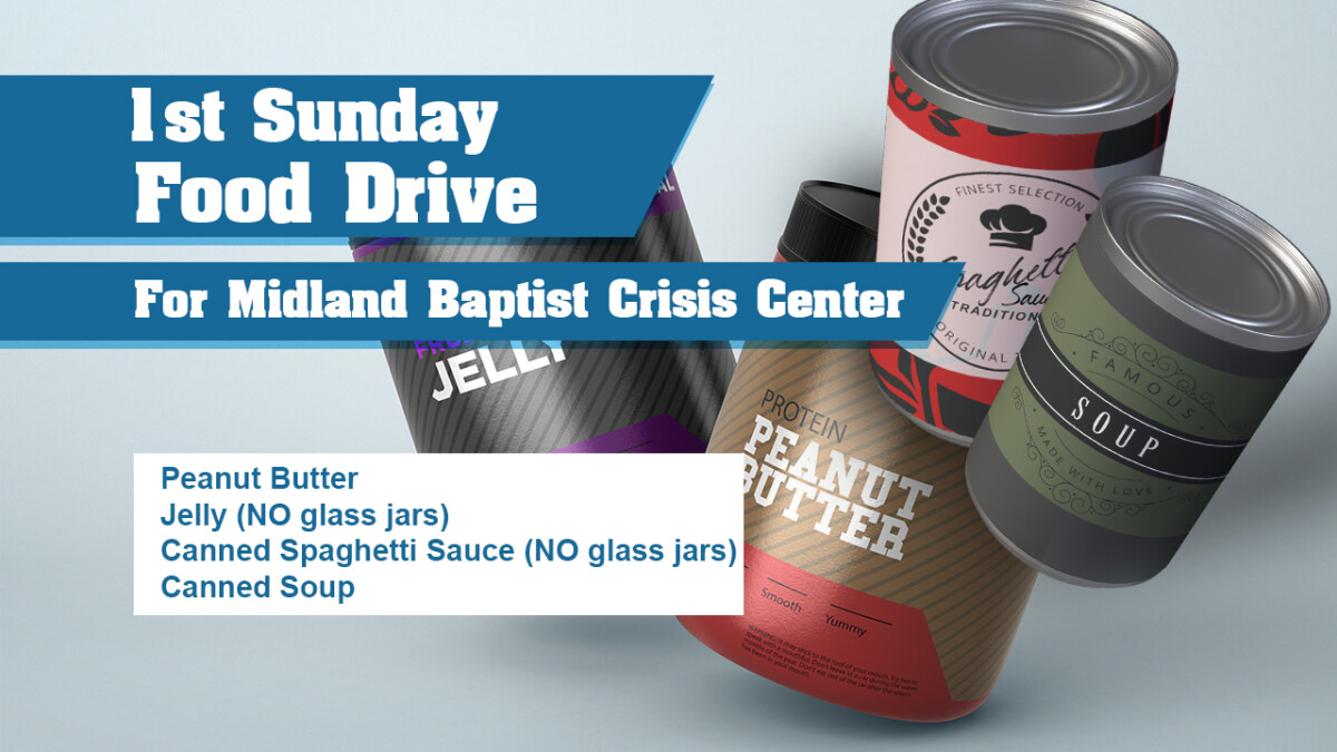 First Sunday Food Drive